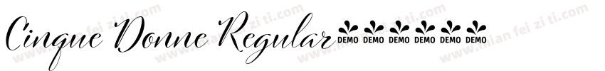Cinque Donne Regular字体转换